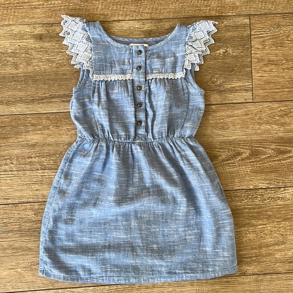 Faux Denim Style Dress